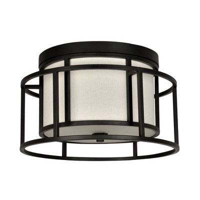Crystorama Lighting Holton 2 - Light Flush Mount in  Matte Black