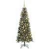 vidaXL Artificial Christmas Tree with 300 LEDs Green 76 x 76 x 180 cm - 3 of 4