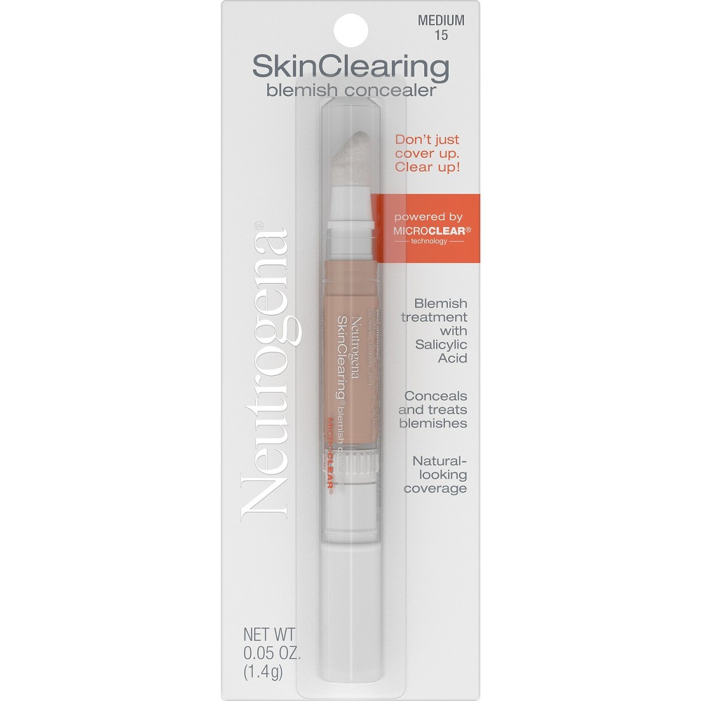 UPC 086800105152 product image for Neutrogena Skin Clearing Blemish Concealer with Salicylic Acid - 15 Medium - 0.0 | upcitemdb.com