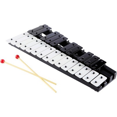Precision-Tuned 25-Note Black and White Chromatic Glockenspiel