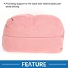 Unique Bargains Memory Foam Car Lumbar Support Cushion Suede - 3 of 4