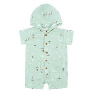 Gerber Baby & Toddler Boys' Hooded Romper - 1 of 4