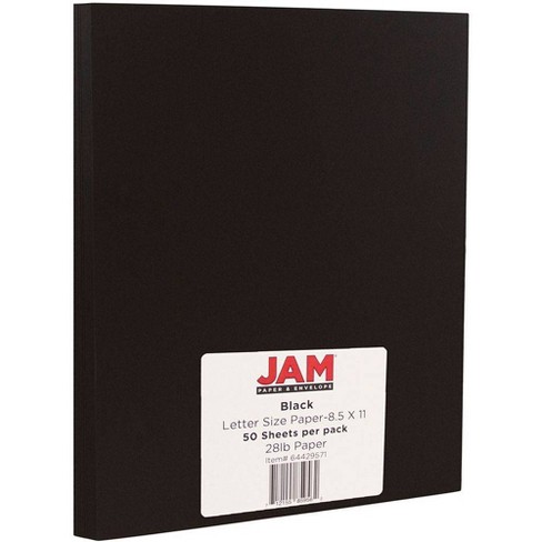 LUXPaper 8.5 x 11 Cardstock, 100 lb. Midnight Black, 250/Pack