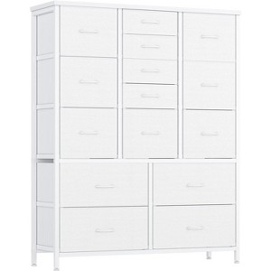 15 Drawers Dresser, Tall Dressers for Bedroom, Large Chests of Drawers, Fabric Storage Dresser Organizer Unit for Closet, Hallway, Living Room - 1 of 4