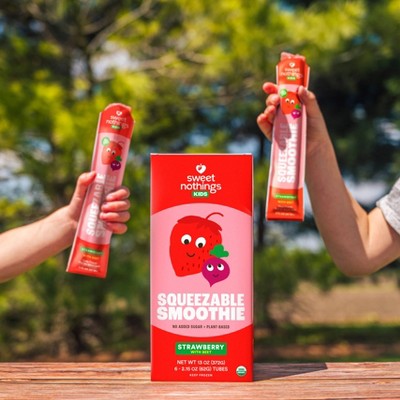 Sweet Nothings Strawberry Beet Kids&#39; Frozen Squeezable Smoothies - 6ct/12 fl oz