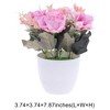 Unique Bargains Artificial Plants Mini Flower Plastic 3.74"x3.74"x7.87" 1 Pcs - 3 of 4