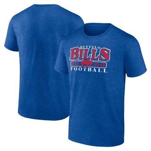 Nfl Buffalo Bills Men s Gray Short Sleeve Bi blend T shirt Target