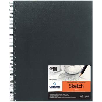 Canson XL Black Spiral Sketchpad - 9x12/40 Sheets