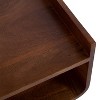 Kate and Laurel Quilby Wood Side Table, 18x14x27, Walnut Brown - 3 of 4