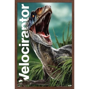 Trends International Jurassic World: Rebirth (2025) - Velociraptor Framed Wall Poster Prints - 1 of 4