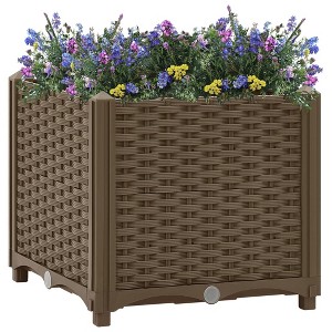 vidaXL Raised Bed 15.7"x15.7"x15" Polypropylene - 1 of 4