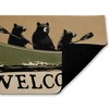 Stupell Industries Bears Paddling Canoe Printed Outdoor Door Mat, design by Jim Baldwin, 18"x30" - 2 of 4