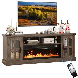 Buenhomino Fireplace TV Stand for TVs up to 80 inches, Entertainment Center TV Console with Fireplace and Storage for Living Room - 1 of 4