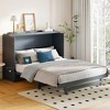 Queen Size Murphy Bed with Large Drawer and USB Ports - 3 of 4