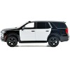 2025 Chevrolet Tahoe PPV Black & White "Custom Builder's Kit" 1/24 Diecast Model Car by Motormax - 3 of 4