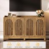 Tribesigns Kitchen Storage Cabinet, 57" Farmhouse Sideboard Buffet Cabinet with Shutter Door and Adjustable Shelf for Dining Room - 2 of 4