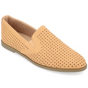 Journee Collection Womens Lucie Slip On Almond Toe Loafer Flats - 1 of 4