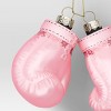 Christmas Glass Pink Boxing Glove Ornament - Wondershop™ - 3 of 3