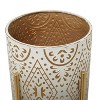 23" Wide 2pc Planter Bohemian Metal Pots Brown - CosmoLiving by Cosmopolitan: Indoor/Outdoor, Weather-Resistant - 4 of 4