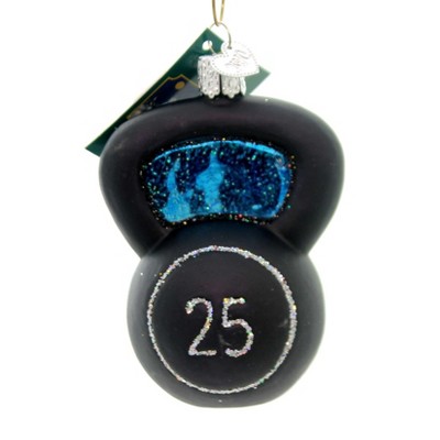 Old World Christmas 3.5 Inch Kettlebell Weight Ornament Workout Fitness Tree Ornaments