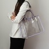 MKF Collection Diva PVC Clear Tote Bag with Tweed Bucket Bag by Mia K - 4 of 4