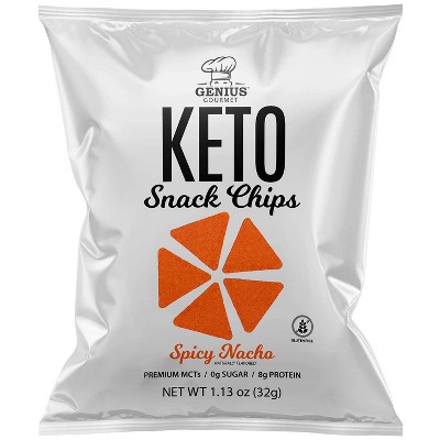 Genius Gourmet Spicy Nacho Chips - 5.5oz