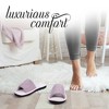 ROXONI Women's Soft Open Toe Slide Slippers, Indoor Outdoor Rubber Sole - 4 of 4