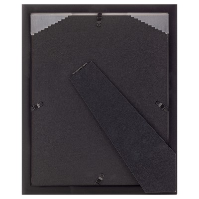 Classic 8x10 Black Wood Floating Frame with Glass