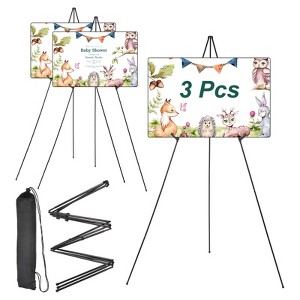 Unique Bargains Iron Material Adjustable Height Portable Lightweight Easels - 1 of 4