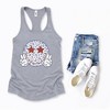 Simply Sage Market Women's Leopard Smiley Peace Sign Racerback Tank - 2 of 2