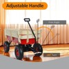 BEAFUP All-Terrain Kids Wagon with Removable Wooden Side Panels & Foldable Handle 10Inch Pneumatic Tires,176 lb Capacity,for Gardening,Shopping - 4 of 4