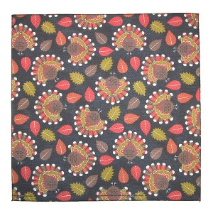 CTM Tossed Turkey Print Thanksgiving Holiday Bandana - 1 of 4