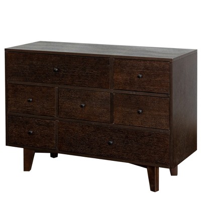 Dexmalle Solid Wood spray-painted drawer console table with retro round handle