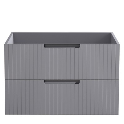 Dolonm Wall mounted pedestal basin with sink MDF 3 drawers