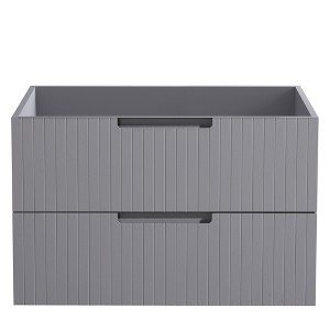 Dolonm Wall mounted pedestal basin with sink MDF 3 drawers - 1 of 4