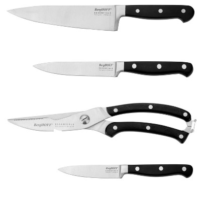 BergHOFF Essentials 3Pc Stainless Steel Kitchen Scissor Set, Black
