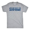 Ask Me Why I'm Jawsome T Shirt Funny Flip Up 70s Shark Movie Tee - Crazy Dog Men's T Shirt - 2 of 4