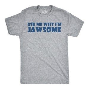 Toddler Ask Me Why Im Jawsome Jaws Shark Flip Up T shirt for Kids - Crazy Dog Toddler T Shirt - 1 of 4