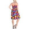 LA LEELA Women's Tube Dress Club Top Short One Size Barn Floral - 4 of 4