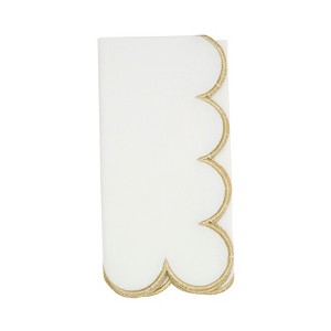 Saro Lifestyle Scalloped Hem Napkin (Set of 4) - 1 of 4