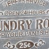 Metal Sign Laundry Room Wall Decor Gray - Olivia & May: Farmhouse Style, Vertical Orientation - 4 of 4