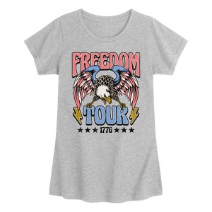Girls' - Instant Message - Freedom Tour 1776 Fitted Short Sleeve Graphic T-Shirt - 1 of 4