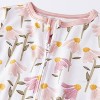 Toddler Girls' Floral Smooth Jersey Snug Fit Union Suit - Cloud Island™ White - 3 of 4