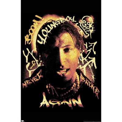 Trends International NBA Youngboy - Graffiti Unframed Wall Poster Prints