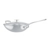 Mauviel M'Cook 12.5 Inch Stainless Steel Wok With Long Handle And Helper Handle - 2 of 4