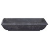 vidaXL Sink Black 19.7 in.x13.8 in.x3.9 in. Marble - 3 of 4