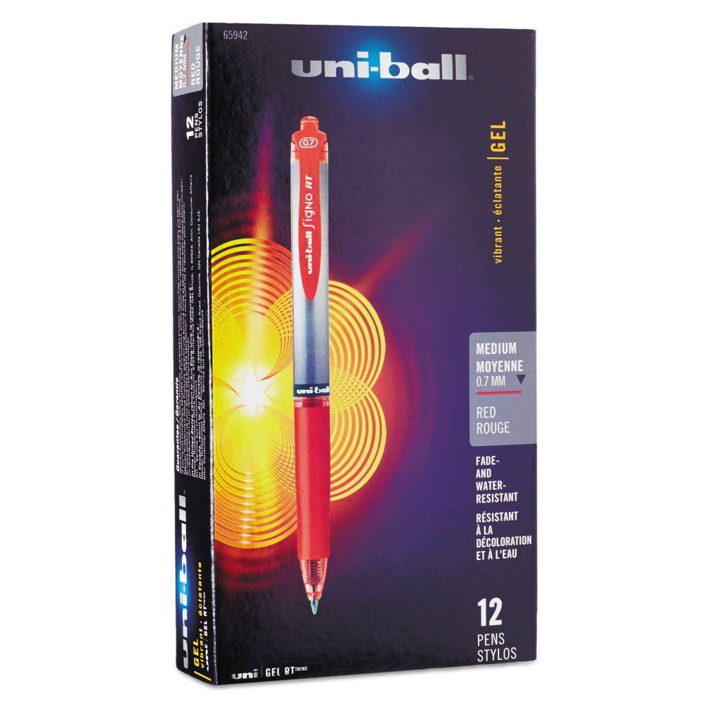 UPC 070530659429 product image for uni-ball Signo Gel RT 12pk Roller Ball Retractable Gel Pen Red | upcitemdb.com