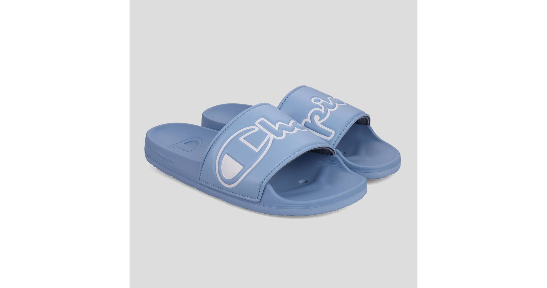 Champion Women's IPO Squish Slide Sandals - Light Blue