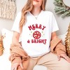 Simply Sage Market Merry And Bright Disco Ball Short Sleeve Tee - 2XL - White - 2 of 4