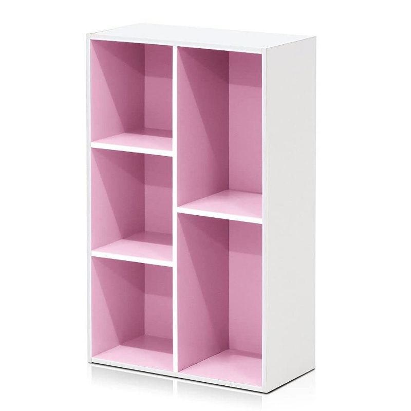 31" 5 Cube Decorative Bookshelf-Furinno Luder Reversible Open Shelf, 1 of 10